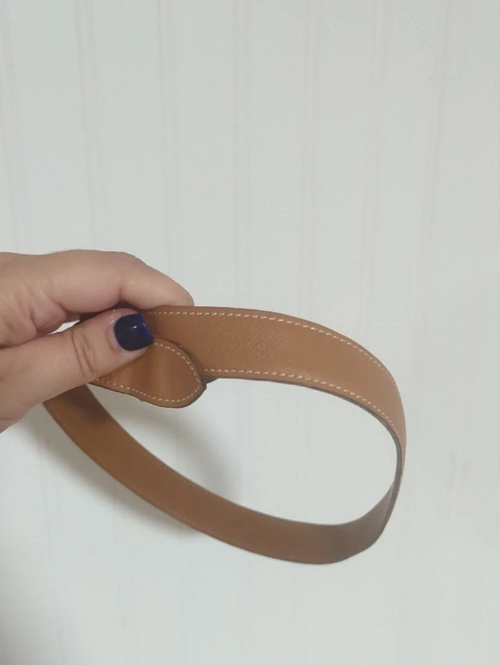 Hermes Tan Leather Belt Strap